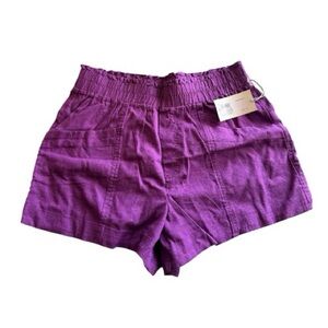 NWT a new day Women’s Purple Elastic Waist Summer Shorts in Size M